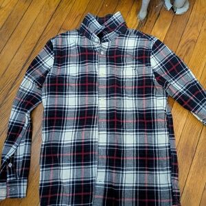 Men's Black and Red Plaid Shirt